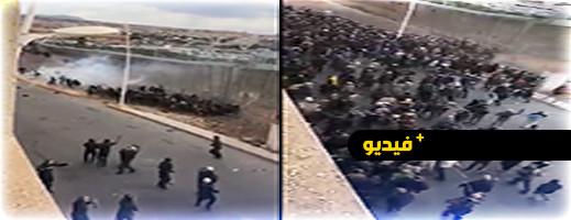 شاهدوا.. اشتباكات عنيفة في الحدود مع مليلية ووفد رفيع المستوى يتدارس مع عامل الناظور الوضع بـ"غوروغو" شاهدوا.. اشتباكات عنيفة في الحدود مع مليلية ووفد رفيع المستوى يتدارس مع عامل الناظور الوضع بـ"غوروغو"