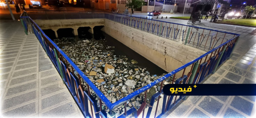 شاهدوا.. واد بمدخل جماعة الناظور يتحول لمصدر للناموس والروائح الكريهة بعد تراكم المياه الملوثة والأزبال