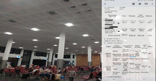 صور لفضيحة ثانية للعربية للطيران بالناظور.. مطار العروي الدولي يتحول إلى مخيم للمنتظرين