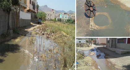 ها قد وقع ما حذر منه المجتمع المدني بلدية أزغنغان : حي "ابنعليتا" يغرق في مياه واد الحار