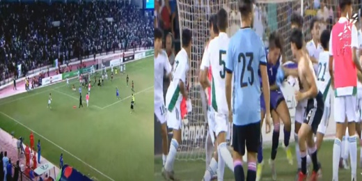 فيديو.. اعتداء لاعبي الجزائر على المتخب المغربي عقب نهائي كأس العرب لأقل من 17 سنة 