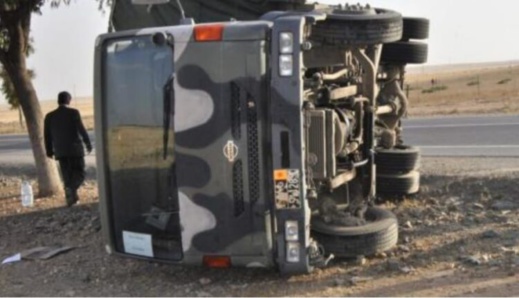 مصرع جندي وإصابة ستة آخرين إثر انقلاب شاحنة عسكرية نواحي جرسيف مصرع جندي وإصابة ستة آخرين إثر انقلاب شاحنة عسكرية نواحي جرسيف
