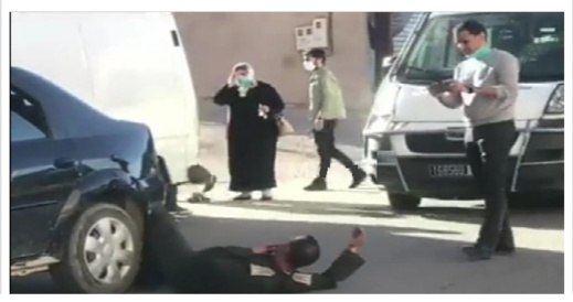 الاعتداء على قائدين أثناء القيام بواجبهما