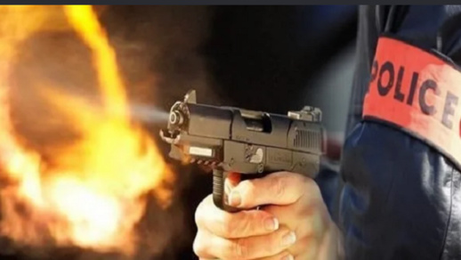 مفتش شرطة يضرب جانحا مسلحا بالرصاص مفتش شرطة يضرب جانحا مسلحا بالرصاص