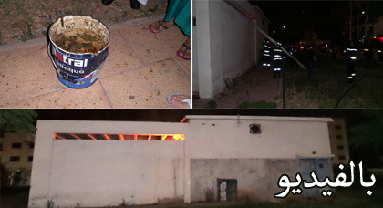 حريق مفاجئ ينال من منفذ لممر القطار وسط الناظور.. ورجال الإطفاء يخمدون النيران بأقدامهم حريق مفاجئ ينال من منفذ لممر القطار وسط الناظور.. ورجال الإطفاء يخمدون النيران بأقدامهم