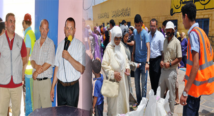 جمعية الرحمة توزع 270 قفة رمضان على الفئات المعوزة بدار الخيرية بالناظور