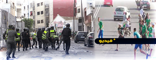 شاهدوا.. أعمال شغب من جماهير الرجاء، تكسير للسيارات وإثارة فوضى عارمة شاهدوا.. أعمال شغب من جماهير الرجاء، تكسير للسيارات وإثارة فوضى عارمة