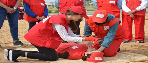 صور.. الهلال الأحمر المغربي بالناظور ينظم مناورة إسعافية