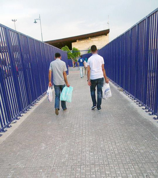 صورة اليوم : إنشاء ممر جديد لتنظيم حركة المرور بالمعبر الحدودي مليلية