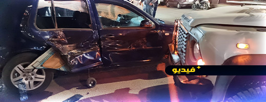 جريحين إثر اصطدام مركبة لـ"المخازنية" بسيارة مدنية في الناظور جريحين إثر اصطدام مركبة لـ"المخازنية" بسيارة مدنية في الناظور