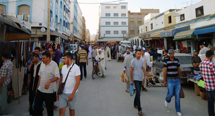 الفوضى تعم شوارع مدينة ابن الطيب في آخر أيام شهر رمضان