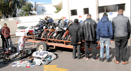 أمن آسفي يعتقل عصابة متخصصة في سرقة الدراجات النارية سبق أن إستهدفت ضحايا من الناظور