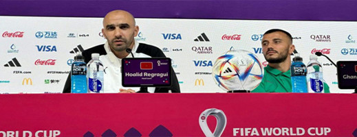 الركراكي: لا نخاف أحدا وسنواجه كرواتيا بقتالية لإسعاد المغاربة الركراكي: لا نخاف أحدا وسنواجه كرواتيا بقتالية لإسعاد المغاربة
