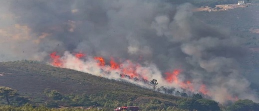 حريق كبير في أركمان.. ومطالب بسرعة التدخل
