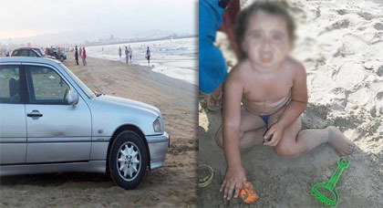 سيارة اسبانية تصدم طفلة صغيرة وصاحبها يحتال على أم الطفلة ويلوذ بالفرار بشاطئ بوقانا