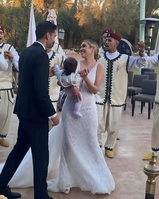 صور.. ابن زين الدين زيدان يقيم حفل زفافه بالمغرب