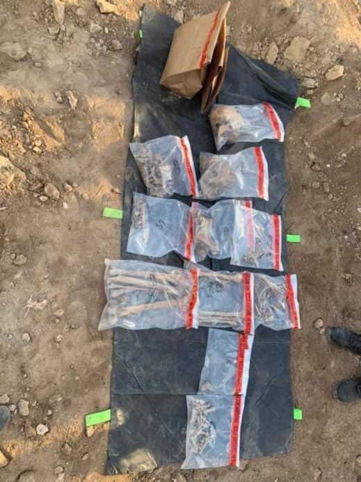 صور.. هذه بقايا العظام البشرية التي تم العثور عليها في منزل كان يأوي متطرفين بالعروي