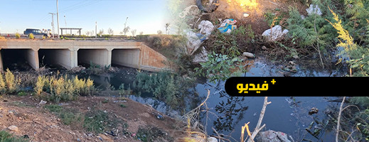 مواطنون يشكون تراكم النفايات والروائح الكريهة في قنطرة بحي المطار مواطنون يشكون تراكم النفايات والروائح الكريهة في قنطرة بحي المطار