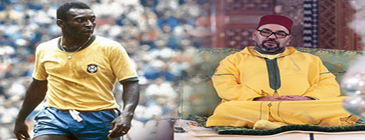 الملك محمد السادس يعزي أسرة أسطورة كرة القدم "بيليه"