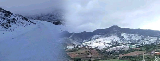 لم تهطل منذ 18 سنة بالناظور.. صور لمناظر خلابة بعد نزول الثلوج بالمرتفعات لم تهطل منذ 18 سنة بالناظور.. صور لمناظر خلابة بعد نزول الثلوج بالمرتفعات