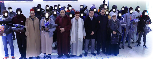 في زيارة إحسانية.. المجلس العلمي يوزع الألبسة على نزلاء السجن المحلي بسلوان في زيارة إحسانية.. المجلس العلمي يوزع الألبسة على نزلاء السجن المحلي بسلوان