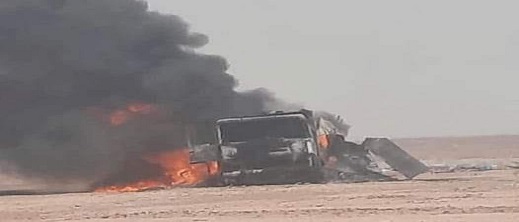 انفصاليون يزعمون مقتل جزائريين في "قصف" شاحنة في المنطقة العازلة انفصاليون يزعمون مقتل جزائريين في "قصف" شاحنة في المنطقة العازلة