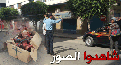 رؤوس أكباش مقطوعة تقذف إلى الخارج وتتسبب في شل حركة المرور رؤوس أكباش مقطوعة تقذف إلى الخارج وتتسبب في شل حركة المرور