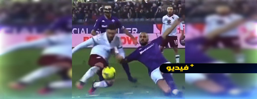 فيديو لحظة الإصابة.. سفيان أمراط يتعرض لكسر في الأنف فيديو لحظة الإصابة.. سفيان أمراط يتعرض لكسر في الأنف