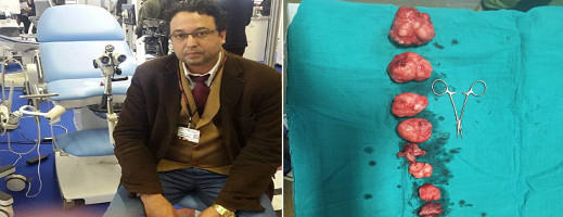 الدكتور بوتخريط ينجح في إزالة أورام حميدة بدون المساس برحم شابة مريضة الدكتور بوتخريط ينجح في إزالة أورام حميدة بدون المساس برحم شابة مريضة