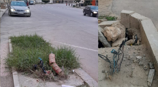 صور.. المطالبة بإتمام مشروع إنارة مدينة الدريوش واستمرار خطر الأسلاك العارية في الشارع صور.. المطالبة بإتمام مشروع إنارة مدينة الدريوش واستمرار خطر الأسلاك العارية في الشارع