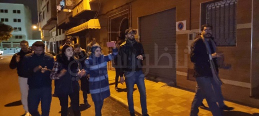 شاهدوا.. السلطات تستعمل القوة لفض اعتصام الأساتذة "المتعاقدين" أمام مديرية التعليم بالناظور