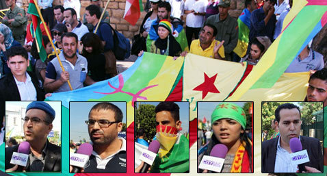 إيمازيغن يتضامنون مع الكرد من الرباط