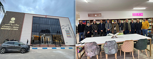 صور.. مكتبة القمر النموذجية بالناظور تجذب أنظار مجموعة من مثقفي وفناني المدينة