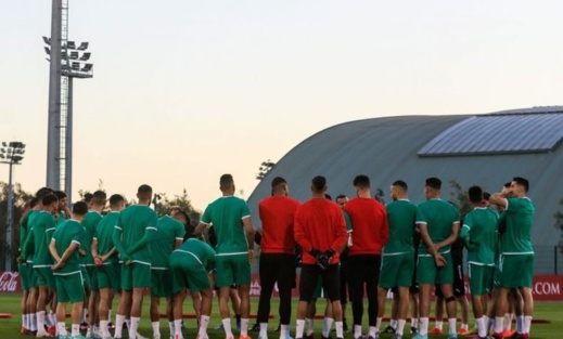 المنتخب الوطني يخوض ثالث حصة تدريبية استعدادا لودية البرازيل