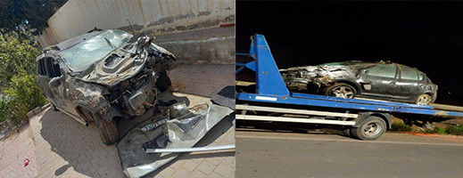 صور.. ابن الناظور الإطار الوطني سعيد لمسيح ينجو بأعجوبة من حادث سير مروع