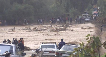 شبح الفيضانات يقض مضجع مجموعة من ساكنة الدواوير المحاذية لواد أمقران بتمسمان‎