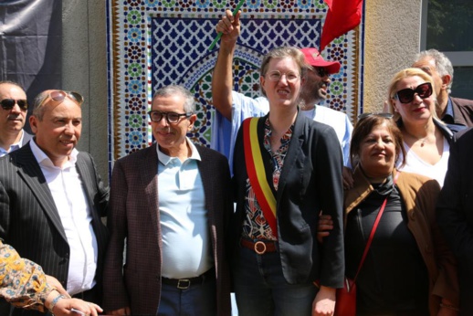 تدشين نافورة مغربية وسط ساحة بلدية مولمبيك سان جون البلجيكية تدشين نافورة مغربية وسط ساحة بلدية مولمبيك سان جون البلجيكية