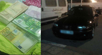 إحباط عملية تهريب أموال نحو المغرب بقيمة 96850 أورو بمعبر بني أنصار الحدودي إحباط عملية تهريب أموال نحو المغرب بقيمة 96850 أورو بمعبر بني أنصار الحدودي