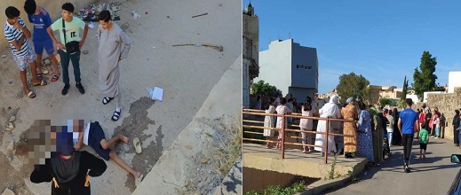سقوط طفل في وادي ببني انصار يغضب الساكنة سقوط طفل في وادي ببني انصار يغضب الساكنة