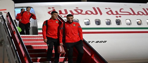 المنتخب الوطني المغربي يصل إلى جنوب أفريقيا بعد رحلة شاقة المنتخب الوطني المغربي يصل إلى جنوب أفريقيا بعد رحلة شاقة