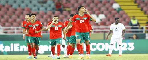 المغرب يمطر شباك نظيره الغاني بخماسية المغرب يمطر شباك نظيره الغاني بخماسية