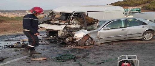 مصرع شخص في حادث سير مأساوي على الطريق بين أركمان وبوعرك مصرع شخص في حادث سير مأساوي على الطريق بين أركمان وبوعرك