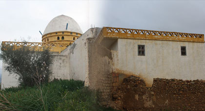 زاوية سيدي صالح و مسجد جبل القرن معلمتان تاريخيتان بتمسمان طالتهما معاول الهدم و التخريب زاوية سيدي صالح و مسجد جبل القرن معلمتان تاريخيتان بتمسمان طالتهما معاول الهدم و التخريب