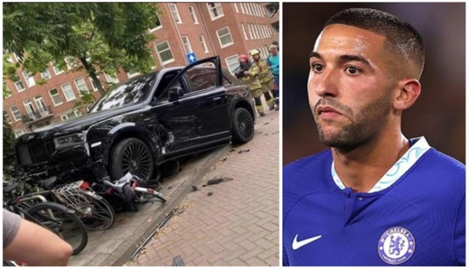 سيارة الدولي المغربي زياش تتعرض لحادثة سير في هولندا سيارة الدولي المغربي زياش تتعرض لحادثة سير في هولندا