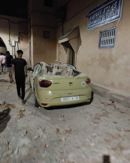 خسائر مادية بسبب الهزة الأرضية التي ضربت عددا من المدن المغربية خسائر مادية بسبب الهزة الأرضية التي ضربت عددا من المدن المغربية