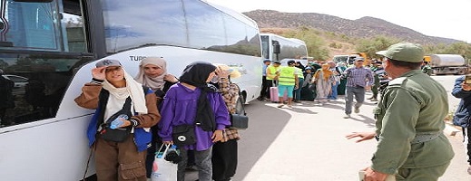 نقل تلاميذ المناطق المتضررة من الزلزال إلى مراكش لتمكينهم من متابعة الدراسة نقل تلاميذ المناطق المتضررة من الزلزال إلى مراكش لتمكينهم من متابعة الدراسة
