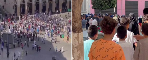 الشرطة الجزائرية تقمع شعبها بسبب تضامنه مع غزة الشرطة الجزائرية تقمع شعبها بسبب تضامنه مع غزة