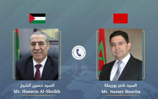 بتعليمات ملكية.. بوريطة يتباحث مع مسؤول فلسطيني لوقف الحرب بتعليمات ملكية.. بوريطة يتباحث مع مسؤول فلسطيني لوقف الحرب