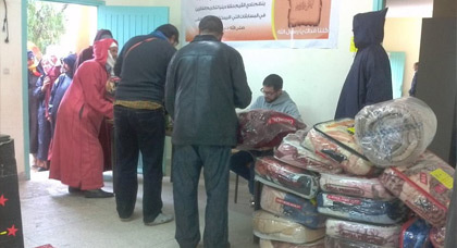 جمعية المواساة للتنمية والتضامن بالناظور تقود قافلة تضامنية محمّلة باللوازم إلى إقليم سيدي إفني جمعية المواساة للتنمية والتضامن بالناظور تقود قافلة تضامنية محمّلة باللوازم إلى إقليم سيدي إفني