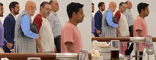 الملك محمد السادس يتجول في دبي مول ويثير الإعجاب بتواضعه الملك محمد السادس يتجول في دبي مول ويثير الإعجاب بتواضعه